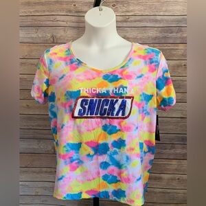 SnickA Tye Dye Tee top - Size 3X ( fits a 1X size)